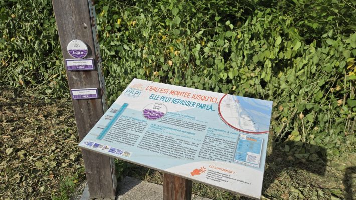 sur les chemins de la mémoire du risque d'inondation © L.Dennez - Loire en Berry