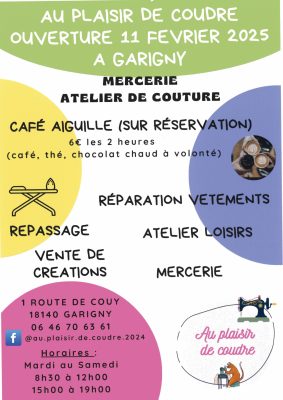 Le Café aiguilles © Au plaisir de Coudre