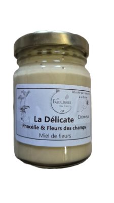Miel de phacélie et fleurs des champs, La Délicate, crémeux, 125g © Elise Besse-Joulin