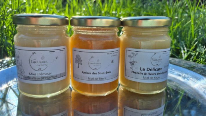Miels de fleurs en 125g, lot de 3 © Elise Besse-Joulin