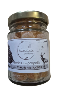 Perles à la propolis et au miel de nos ruches 75g © Elise Besse-Joulin