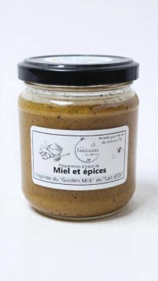 Préparation miel et épices inspirée du lait d'or, 250g © Elise Besse-Joulin